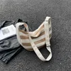 Torby plażowe o dużej pojemności tkanin do słomy dla kobiet w modnych i modnych kolorach pasującej torba crossbody Summer Canvas dojeżdżanie