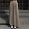 Faldas Oymimi moda brillo dorado para mujeres elegante cintura baja recta casual suelta falda hasta el tobillo streetwear