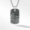 AA Designer Pendant Necklace Sweet Love Jade Dyman Pure Silver Wave Pendant 34mmx19mm Direct Sale NCWQ