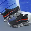 Casual Shoes Flying Weaving Thick Sole Shoes Graffiti Craft Trendy Fashion Couple Casual Sports Lightweight and Comfortable Socks Female