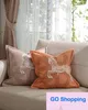 Pillow Case Fashion Soft and Delicate Breathable Warm Cotton Cashmere Printed Pillow Cushion Sofa Bedroom Cushion Model Room Furnishings without Pillow Core