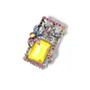 Brooches Vintage Women's Brooch Rectangular Rhinestone Crystal Flower Fashion Clothing Accessories Jewelry Wholesale