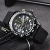 Watchmen Nowe 2024 12 kolorów Top luksusowy zegarek męski kwarc endurance pro avenger chronograph 44 mm zegarki wiele kolorów gumowe zegarki zegarki szklane na rękę Ben-o4