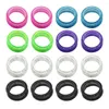 Vêtements pour chiens 16 pcs Ciseaux Bague en silicone Anneaux colorés Animaux Coiffure Shine Ciseaux confortables Handheld