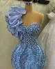 2024 May aso ebi One One -Counter Dress Press Learls Mermaid recied Lace Asevial ​​Party Second Second Disparty Condragement Dression Robe de Soiree