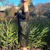 Casual Dresses Hirigin Y2k Lace Green Midi Dress Bow Cute Grunge Spaghetti Strap Long Women Vintage Backless Party Sundress Fairycore