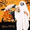 Cape d'Halloween Cape Ghostes Cape à capuche Cape Robe Ghostes Poncho Funny Cosplay Vêtements Ghostes Costume Cape Enfants sans la lanterne