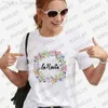 T-shirt da donna Donna spagnola Single Addio al celibato Addio al nubilato T-shirt Addio al nubilato Matrimonio Fidanzamento Top Future Team Bride Squad Tees L24312 L24312