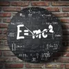 Teoria della relatività Formula matematica Orologio da parete Scienziato Insegnante di fisica Regalo Decorazione per l'aula scolastica340x