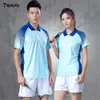 Sportskjorta polo badminton skjortor kvinnor/herr bord tennis skjorta kläder snabb torr sportkläder t-shirt damer polyester 240304