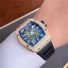 RM Mechanical Watches Richardmills RM010 Mens Watches Automatic Mechanical Watch Rose Gold Original Diamond Fashion Leisure Business Sports WristwatHBNSFU Best