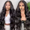 HD Transparent 13x4 13x6 Body Wave Spets Front Human Hair Wigs For Women 360 Spets Frontal Wig Pre Plucked 4x4 Stängning Wig Mstoxic 240312