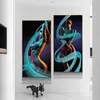 Abstract Sexy Charmante Vrouw Body Art Posters en Prints Canvas Schilderen Muur Kunst voor Woonkamer Home Decor Cuadros Geen Fra245F