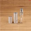 20 teile/los Großhandel 5 ml Aluminium Glas Parfüm Flasche Mini Parfum Spray Container Frauen Kosmetik Topf Flüssigkeit Packaginghood menge Rhckn