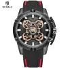 2023 ruimas luxo masculino relógios de quartzo luxo exército esportes pulso wtach homem pulseira silicone preto relógio à prova dwaterproof água 547219b267c