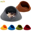 Warm Huisdier Zacht Geschikt Fleece Bed Huis voor Hond Kussen Kat Slaapzak Nest Hoge Kwaliteit 10c15 Y200330320z