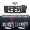 Autres horloges Accessoires LED Réveil numérique Horloge de projection Projecteur Horloge de plafond avec affichage de la température de l'heure Rétro-éclairage Snooze Clock pour HomeL2403