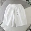 Herr shorts män sommar mesh casual strand elastisk midja byxor som kör sport korta raka solida män tröjor