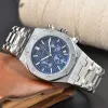 Högkvalitativ AP -mens armbandsur Sex nålar Alla Dial Work Designer Quartz Watches Luxury Brand Chronograph Clock Steel Belt Royal Men tittar på tre ögon Sapphire P05