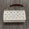 Sacos de desenhista marca bolsa de ombro novo luxo CL real couro rebite moda feminina crossbody sacos moda tendência vermelho sola sapatos saco 5a de alta qualidade com caixa