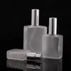 30/50 / 100 ml Refillable Perfume Bouteille Voyage Verre Atomizer l'atomiseur de parfum givré transparent F2287 MUXEE KTVHO