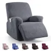 Stol täcker delad vilstol soffa täcker elastisk spandex lat pojke fåtölj fast färg slipcovers möbelskydd