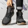 Boots Snow 24 Waterproof 2024 Fashion Thick Bottom Warm Plush Fur Ankle Mens Winter Cotton Shoes Non-slip Men's 20 707