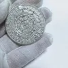 10 PCS Andere Kunsten en Ambachten Niet-magnetisch 1 OZ Maya Indiase Verzilverde Decoratie Herdenkingsmunt Maya Coin322d