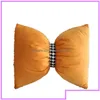 Cushion/Decorative Pillow Fashion Neck Bow Women Mens Designer Car Cushion Casual Living Room Office Bedroom Pillows High Quality Cu Dh0Wg