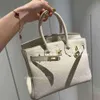 2024 Classic Bag Totes Ladies Golden Bags Tote Cow rkinbir Handbag Hand Top Quality Leather Brown Shoulder Women Brand Lock 2lomKIOK