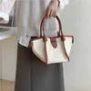 HBP non-mar-damens Nowy duża pojemność prosta torba kubełkowa splicing kolizja kolorowa torebka zakupowa moda popularne płótno