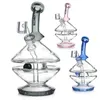 Phoenix 9'' Bong Glass Vase Shisha Smoking Bongs Mixed Colors Water Pipes Dab Rigs With A Rrotatable Ball Water Bongs With Quartz Banger