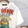 Utomhusskjorta 2023 Mens Designer T Shirt Cotton Round Neck Printing Snabbtorkning Anti Wrinkle Men Spring Summer High Loose Trend Shor Otylo