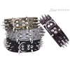 Hele-2inch Brede Scherpe Spikes Bezaaid Hoorn Nagels Lederen Halsbanden Voor Pitbull Mastiff MAAT M L 235J