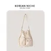 HBP Non-tout nouveau sac à bandoulière en nylon poche externe Cool Girls fourre-tout conception à cordon seau étanche pour les femmes