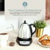 1Lデジタル可変温度グースネックコーヒー醸造用と茶のための電気ケトル正確な注ぎコントロール6プリセット温度240228