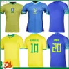 Fans Tops 2024 Maillots de football Brésil MARCELO PAQUETA NERES BrasilS Maillot de football Kit enfants femmes H240313