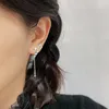 Boucles d'oreilles Todorova asymétrique étoile brillante pour femmes fille doux romantique gland oreille chaîne Simple coréen accessoires