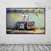 Banksy Graffiti Art Abstract Canvas Painting Posters and Prints Life Is Short Chill The Duck Out Wall Canvas Art Home 267T