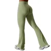 Donne Yoga Bellbottoms Stretto Scrunch Butt Lifting Danza Collant a vita alta Pantaloni sportivi Palestra Running Leggings fitness traspiranti 240228