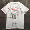 Vetements T-shirt Luxe Oversized T-shirt Mannen Nieuwe Nieuwigheid 2024 Mannen Vetements Olifant Graffiti T-shirts T-shirt Hip Hop skateboard Straat C