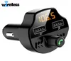 T66 Car Bluetooth 5.0 FM Transmitter Wireless Handsfree o Receiver Auto MP3 Player 2.1A Dual USB Fast Charger Car Accessories6529036
