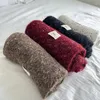 Scarves Korean For Women Autumn And Winter Thicke Knitted Scarf 2024 Long Size Warm Gifts Fashion Female Neck Blanket Wraps