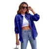 Diseñador de ropa para mujer Nuevo estilo Longitud media Borde áspero Agujero Jean Chaqueta para mujer Otoño Invierno Manga larga Solapa casual Chaquetas superiores para mujer Chaqueta al aire libre3UVA