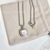 AA Designer Pendant Halsband Sweet Love Jade Dyman Diamond Pendant med Small Crowned Shell Necklace Dhep