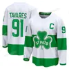 34 Auston Matthews Maple Leafs 2024 St. Patricks Jersey John Tyler Tyler Bertuzzi Mitchell Marner Morgan Rielly William Nylander Ryan Reaves TJ Brodie Samsonov