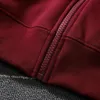 Casual Womens/Mens Sweatshirts Overdimasy Hooded dragklappar Spring Autumn Jackets Red Wine Hoodies JP175 240313