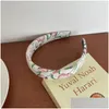 Headband Japan And South Korea Hair Sweet Ins Midsummer New Watercolor Tip French Simple Volume Sponge Hoop Accessories Wholesale Drop Otb8X