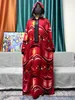 Ethnic Clothing Muslim Abayas For Women Printed Diamonds Cotton Long Sleeves Loose Ramadan Dubai Moroccan Caftan African Islam Dresses