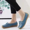 Casual Shoes Flat Woman Summer 2024 Moccasins Women Flats Loafers Genuine Leather Female Slip On Ballet Bowtie Ladies